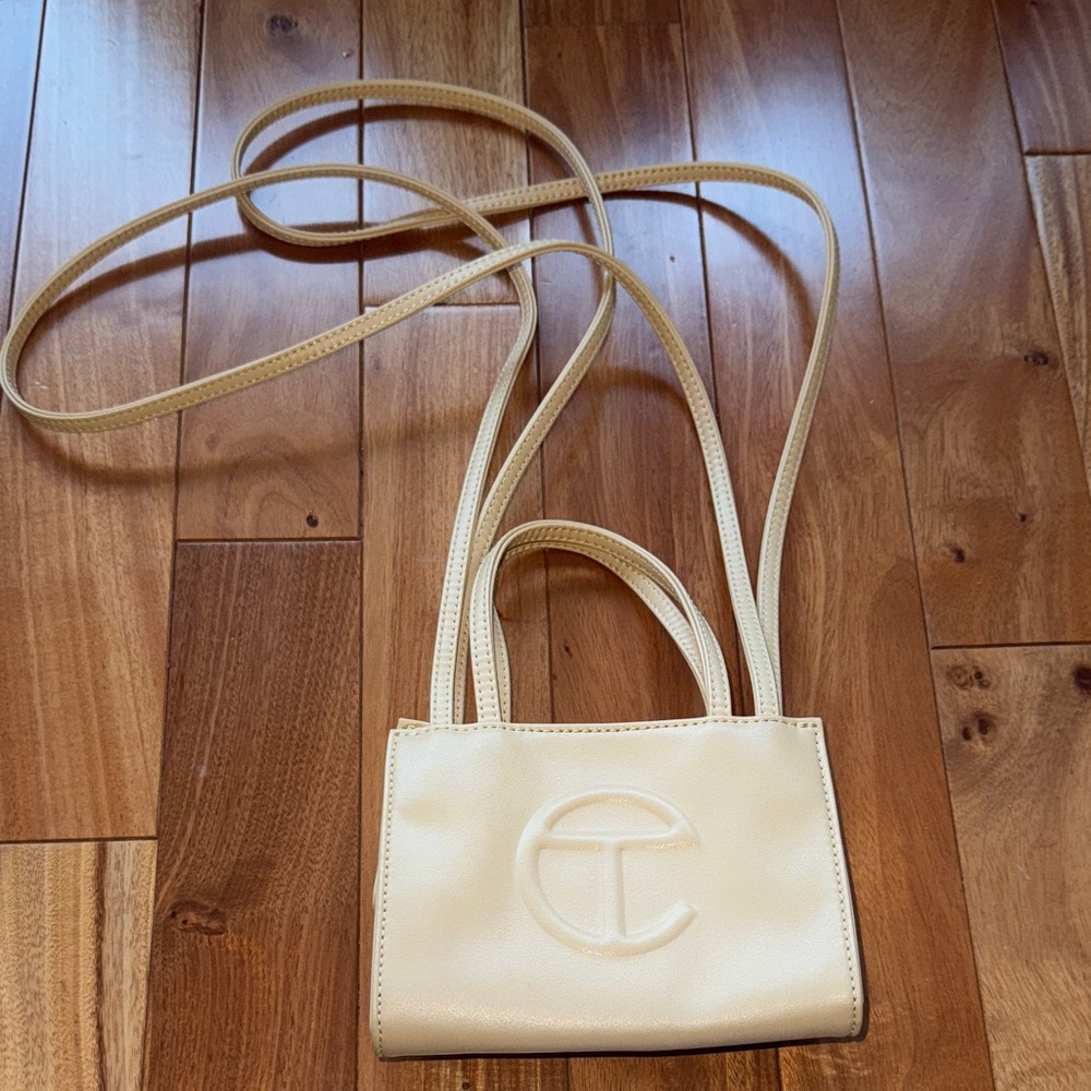 Telfar Cream Crossbody Bag